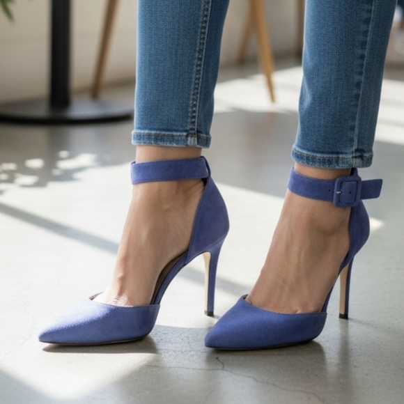 Blue Jessica Simpson Heels size 10 worn used - Picture 1 of 5